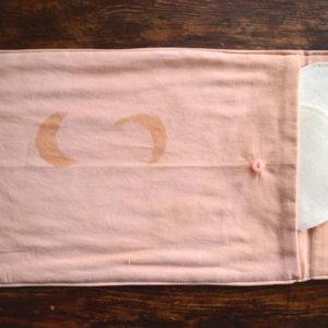 pochette de rangement, teinture végétale de Provence, coton recyclé