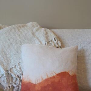 housse de coussin teinture végétale garance
