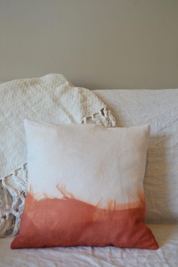 housse de coussin teinture végétale garance