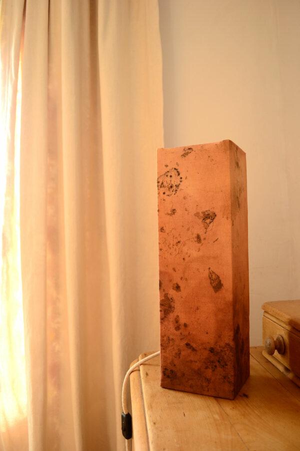 lampe à poser, lampe de chevet, lampe de table en tissu